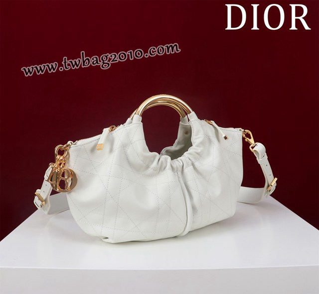 Dior专柜2025新款迪奥高仿原单饺子包复古手提包 djfk1488